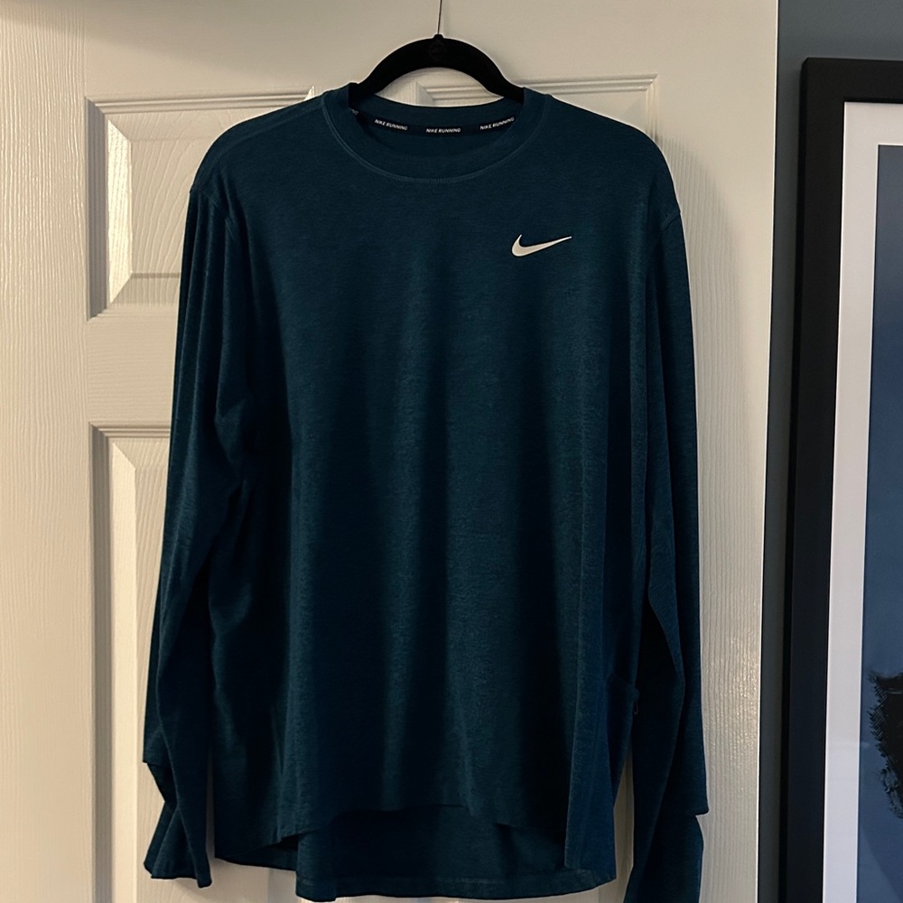 Peloton and Nike Dark Teal Long Sleeve Tee